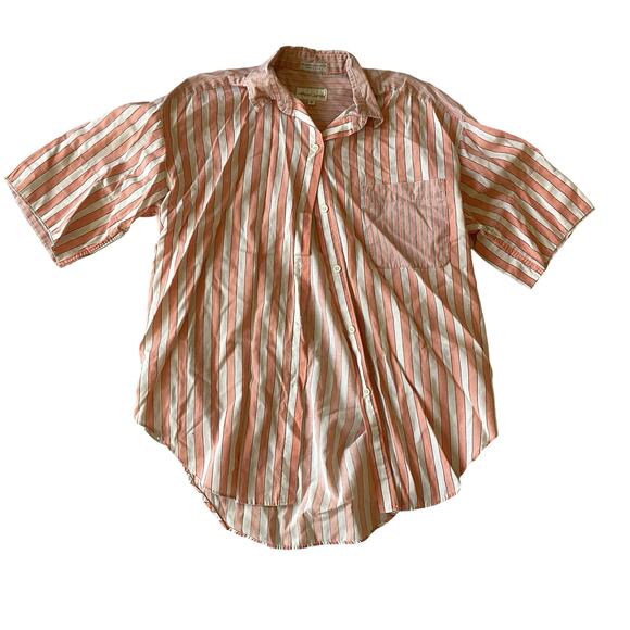 Vintage Henri James Striped Button Down - Picture 3 of 5